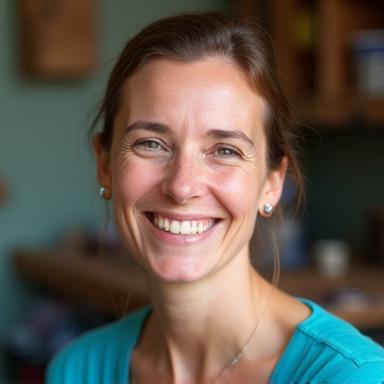 Professional headshot of Seraphina Moon, an instructor in glassblowing.